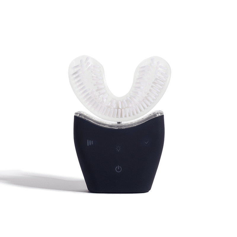 Autobrush Sonic Pro U-shaped electric toothbrush with silicone bristles and sonic vibration technology for fast, hands-free cleaning