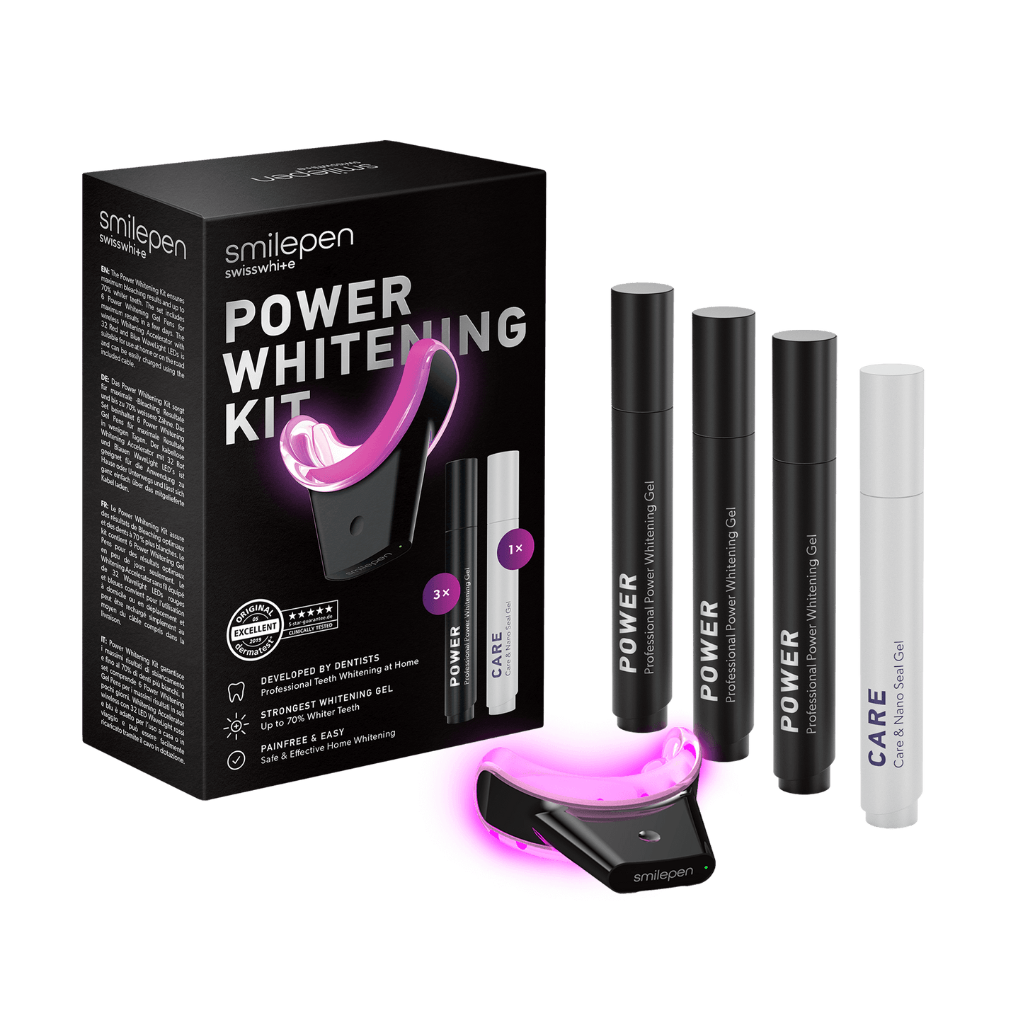 Kit de gel de blanchiment Smilepen Power