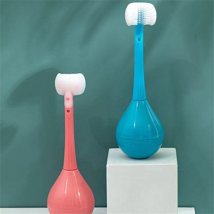 Brosse à dents pour enfants à trois faces