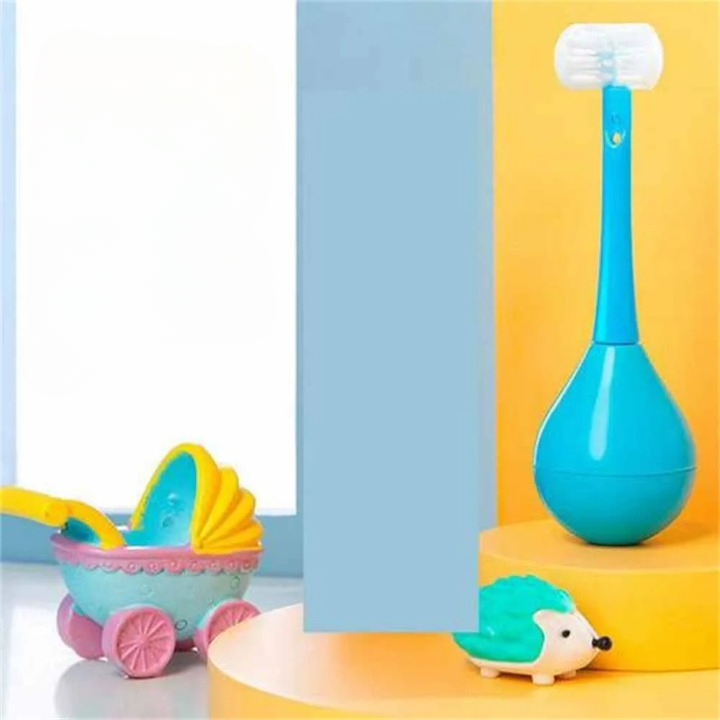 Brosse à dents pour enfants à trois faces